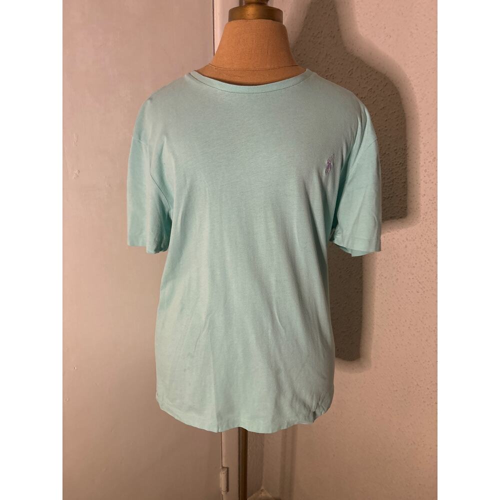 Polo by Ralph Lauren Green Logo T-Shirt M Casual Preppy Minimalist Normcore
